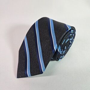Haggar Men Tie‎ Blue Black Stripes 3" x 59"